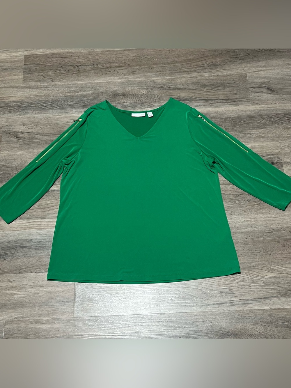 8 Susan Graver Large Tops Vests Lot Bundle Short Sleeve Green Yellow Blue - Picture 3 of 15